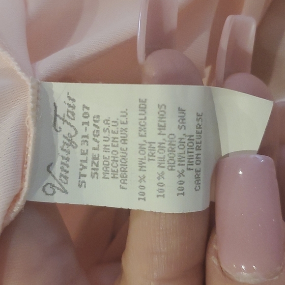 Vintage Vanity Fair Cottage Pink Soft Robe Size Large - Picture 6 of 6